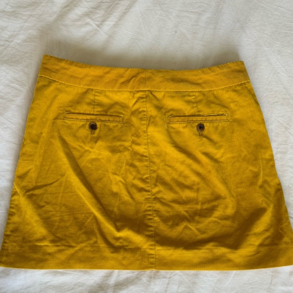 Yellow J.Crew Corduroy Miniskirt - Picture 4 of 6